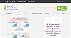 Desktop Screenshot of memoiretraumatique.org